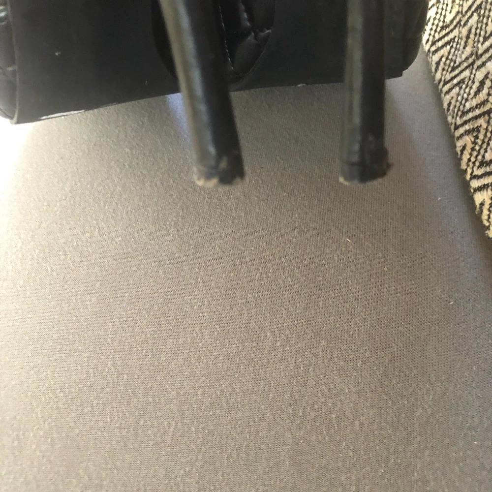 Shoe land women sz 9 heel sandals black square toe - Picture 4 of 5